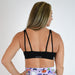 Black Strappy Back Sports Bra - Diana 