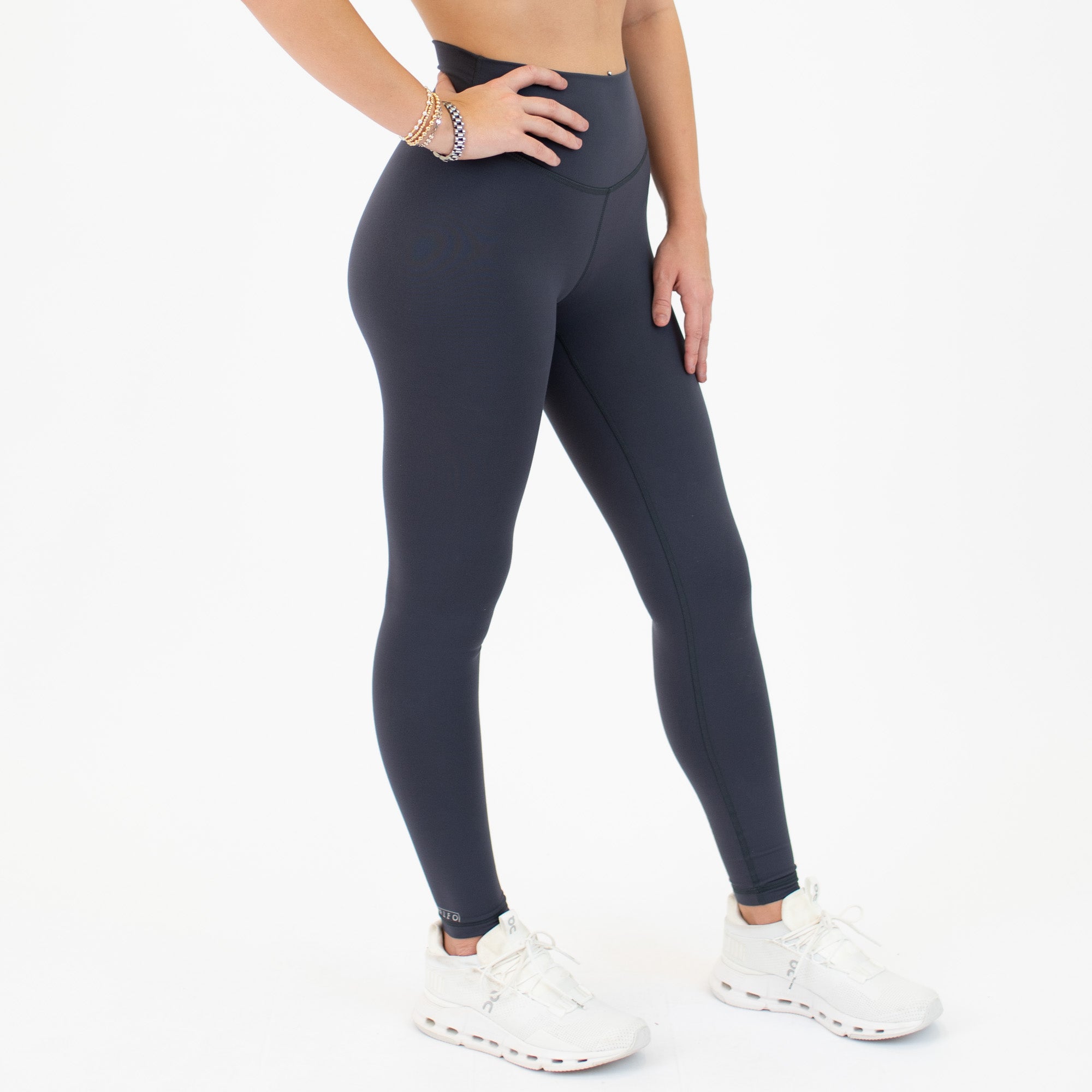 Ebony Contoured Workout Legging - Go Go - Curved High Rise