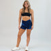 Blue Dream Rib High Rise Spandex Shorts