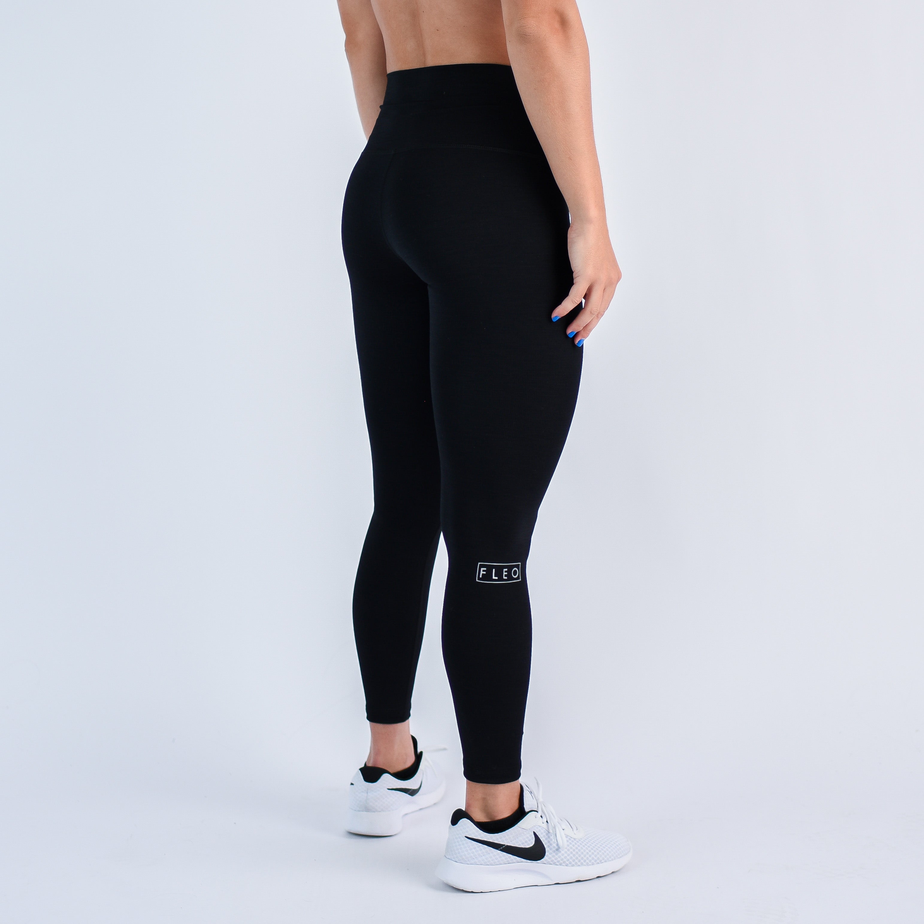 Black Ribbed Legging 7/8 25" - El Toro