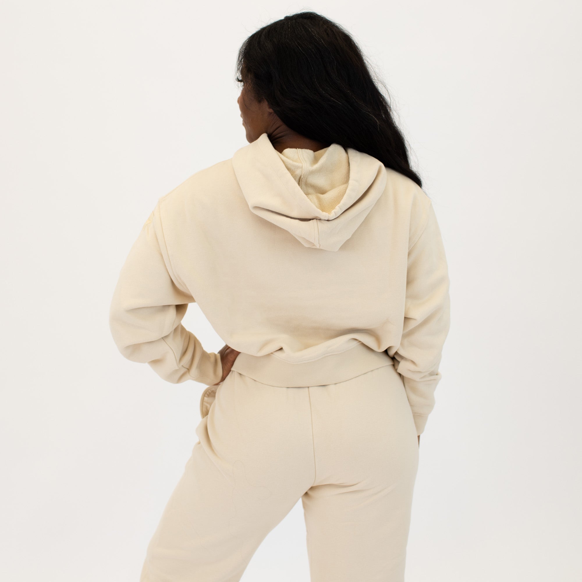 Essence Crop Hoodie Sweatshirt