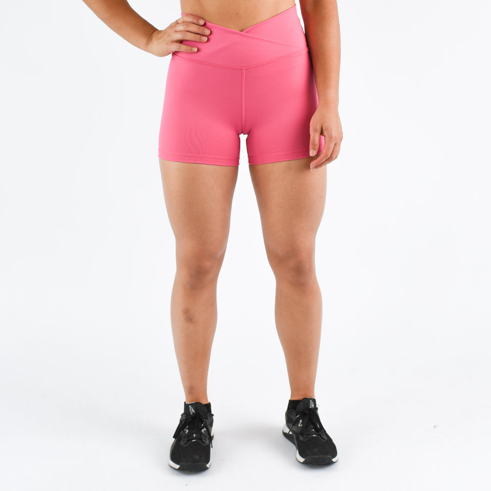 Fandango Pink High Rise Spandex Shorts