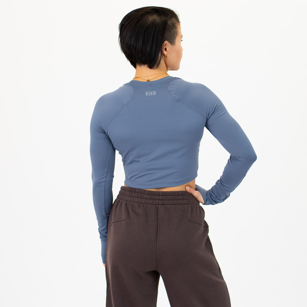 Folkstone Gray Foundation Crop Long Sleeve