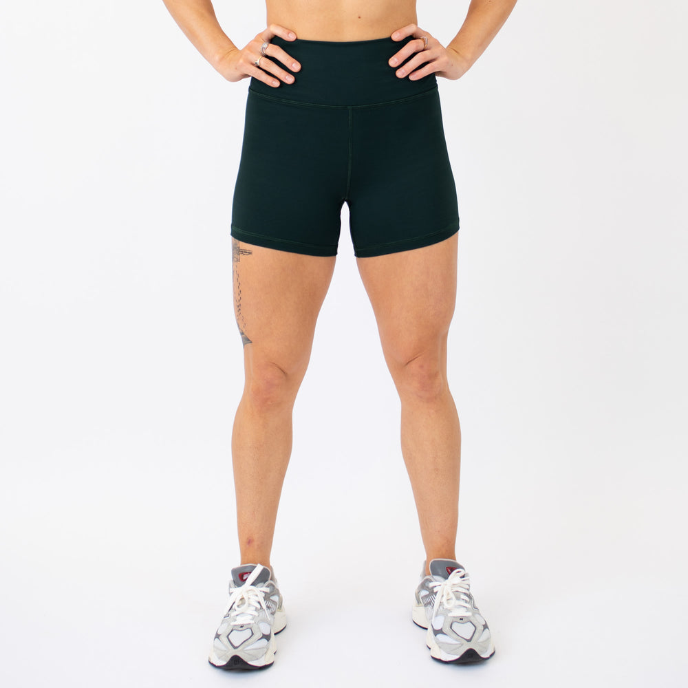 Forest High Rise Spandex Shorts