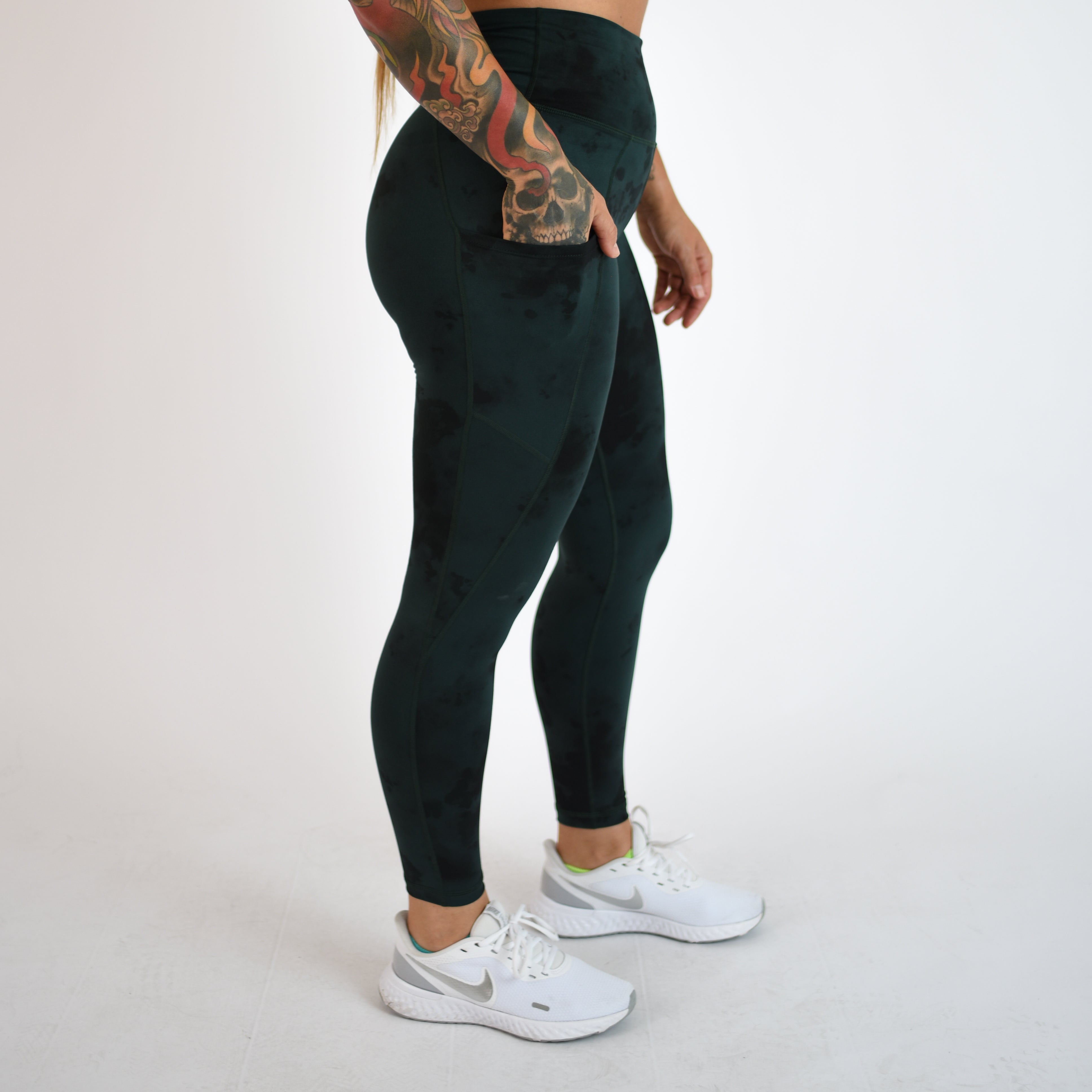 Forest Green Workout Pocket Leggings - Reverie