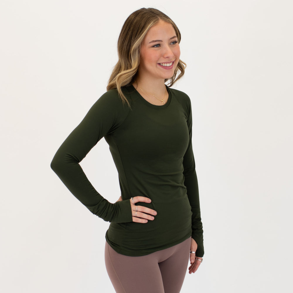 Kombu Green Women's Long Sleeve Shirt - Foundation