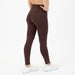 French Roast Contoured Workout Legging - Go Go - Curved High Rise