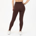 French Roast Contoured Workout Legging - Go Go - Curved High Rise