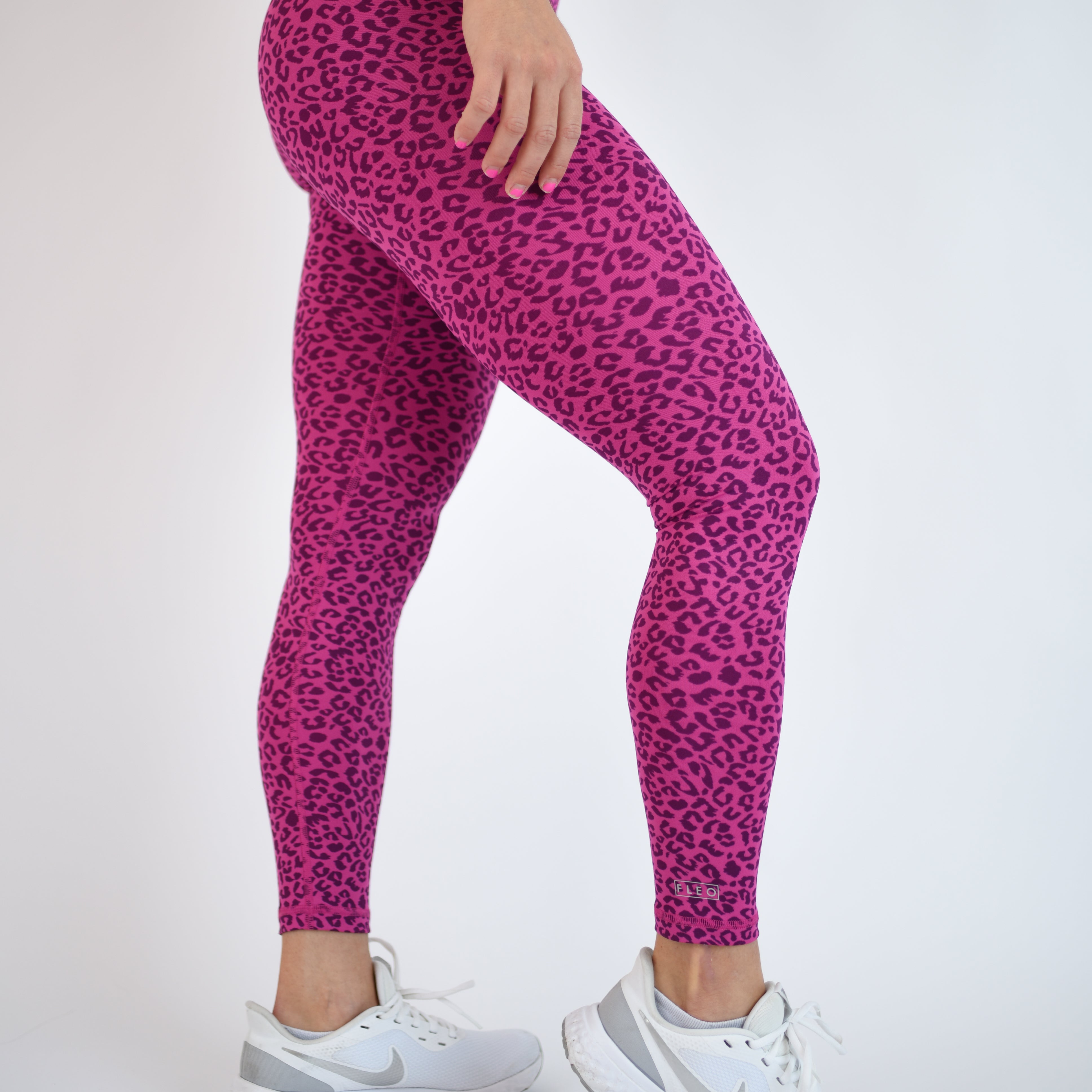 Fuchsia Red Leopard El Toro Leggings