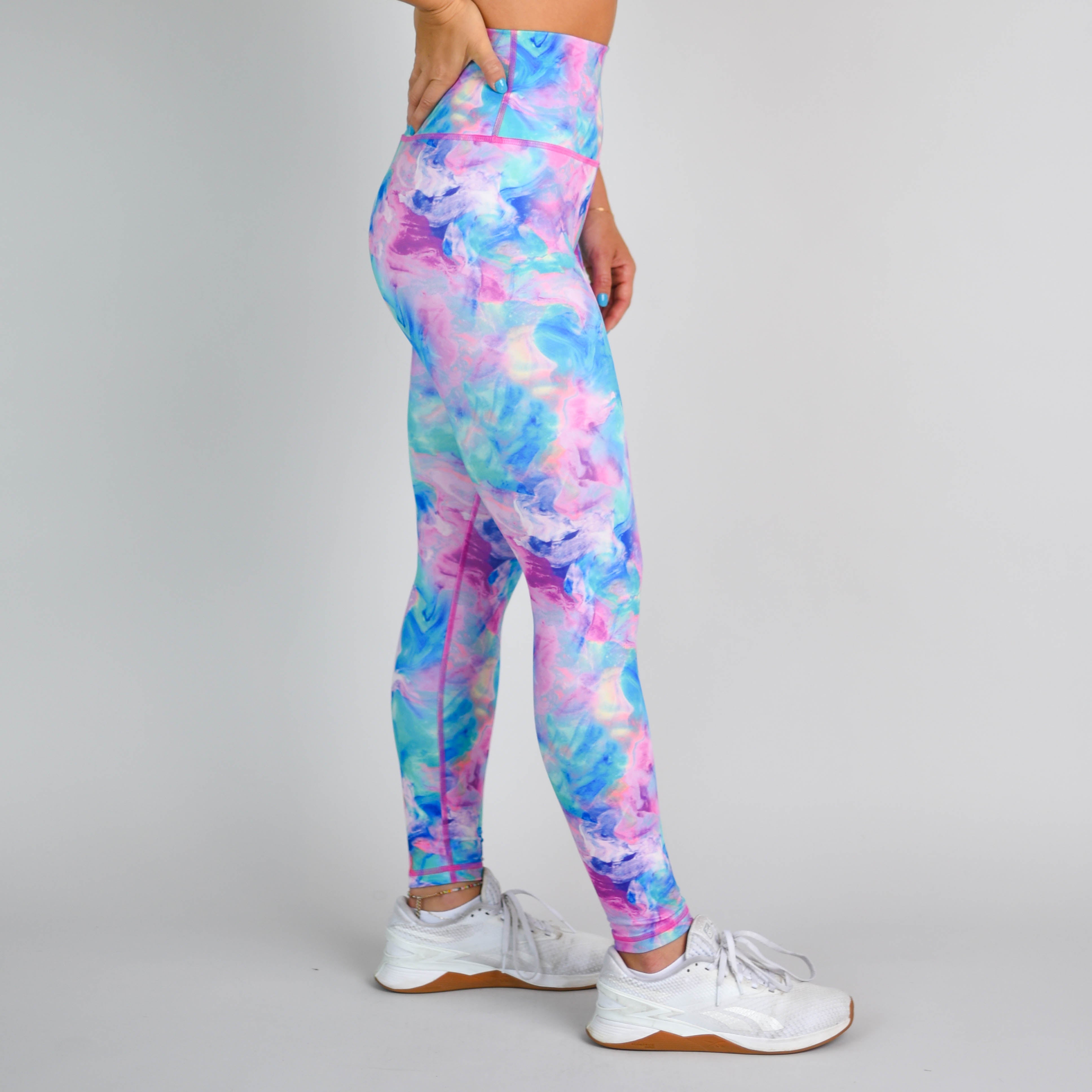 Glazed Pink High Rise Workout Leggings