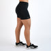 Black Curved High Rise Spandex Short - 5" - Go Go