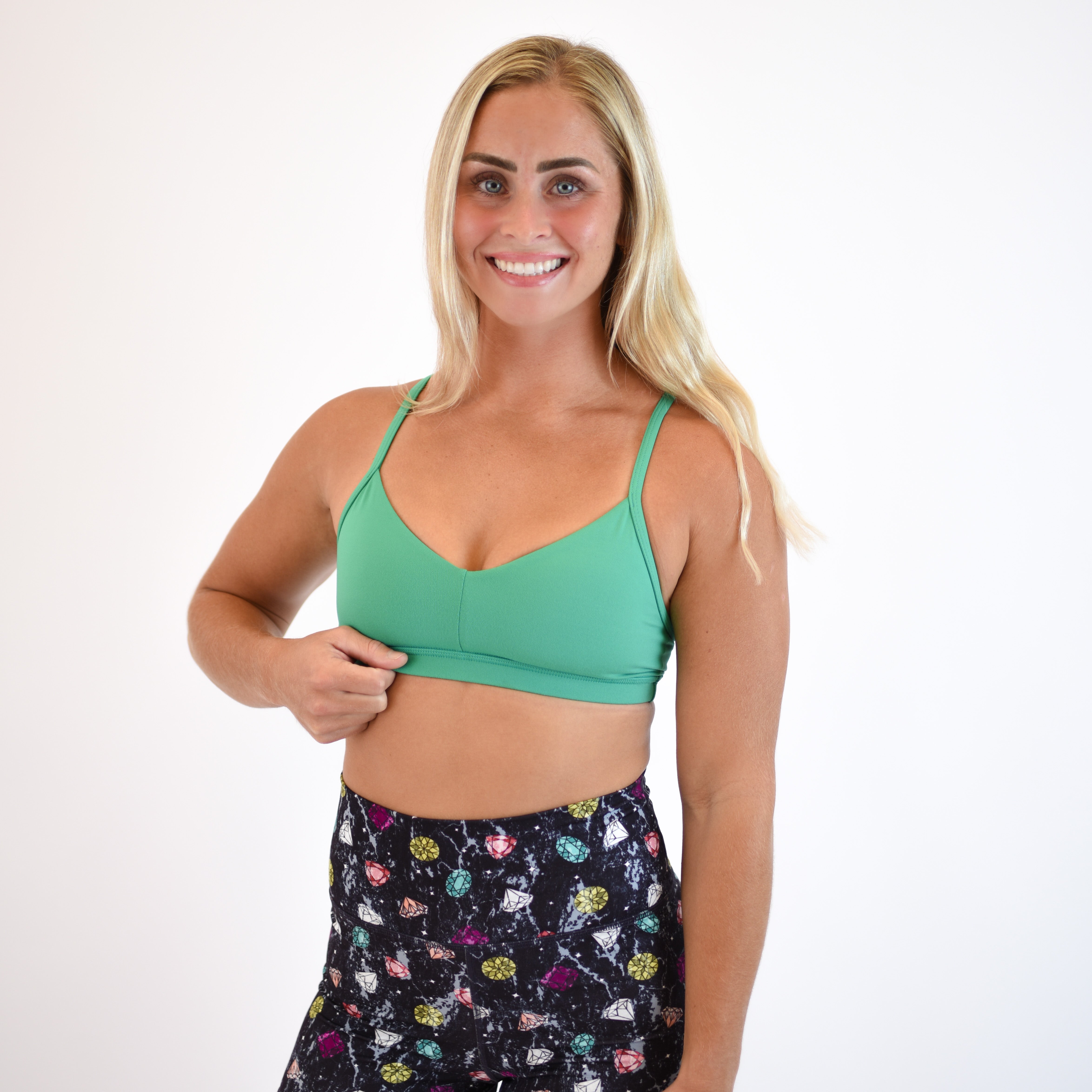 Golf Green Sports Bra - Reinette by FLEO