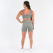 Women's Gray Open Back Bodysuit