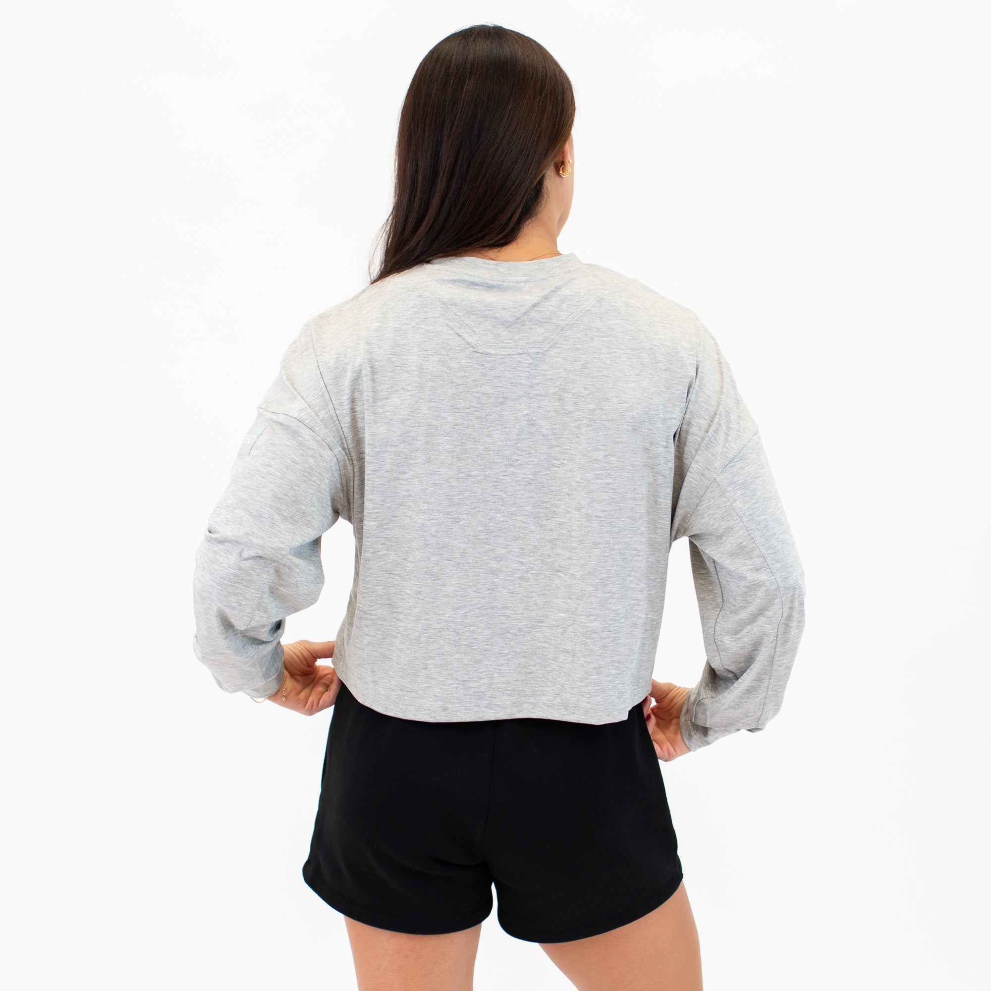 Affinity Oversized Long Sleeve Crop Tee