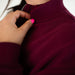 Maroon Fleece Half Zip