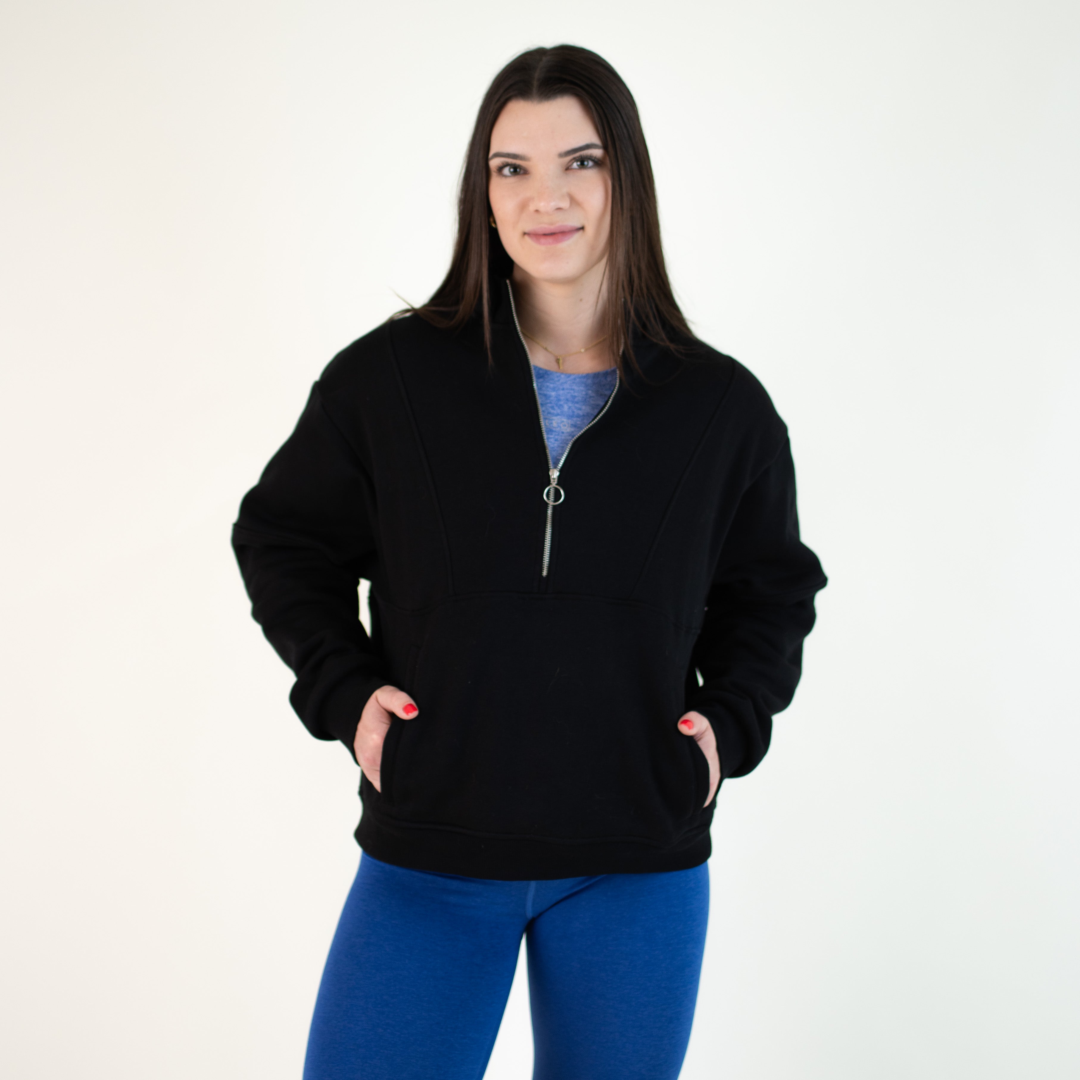 Black Fleece Half Zip