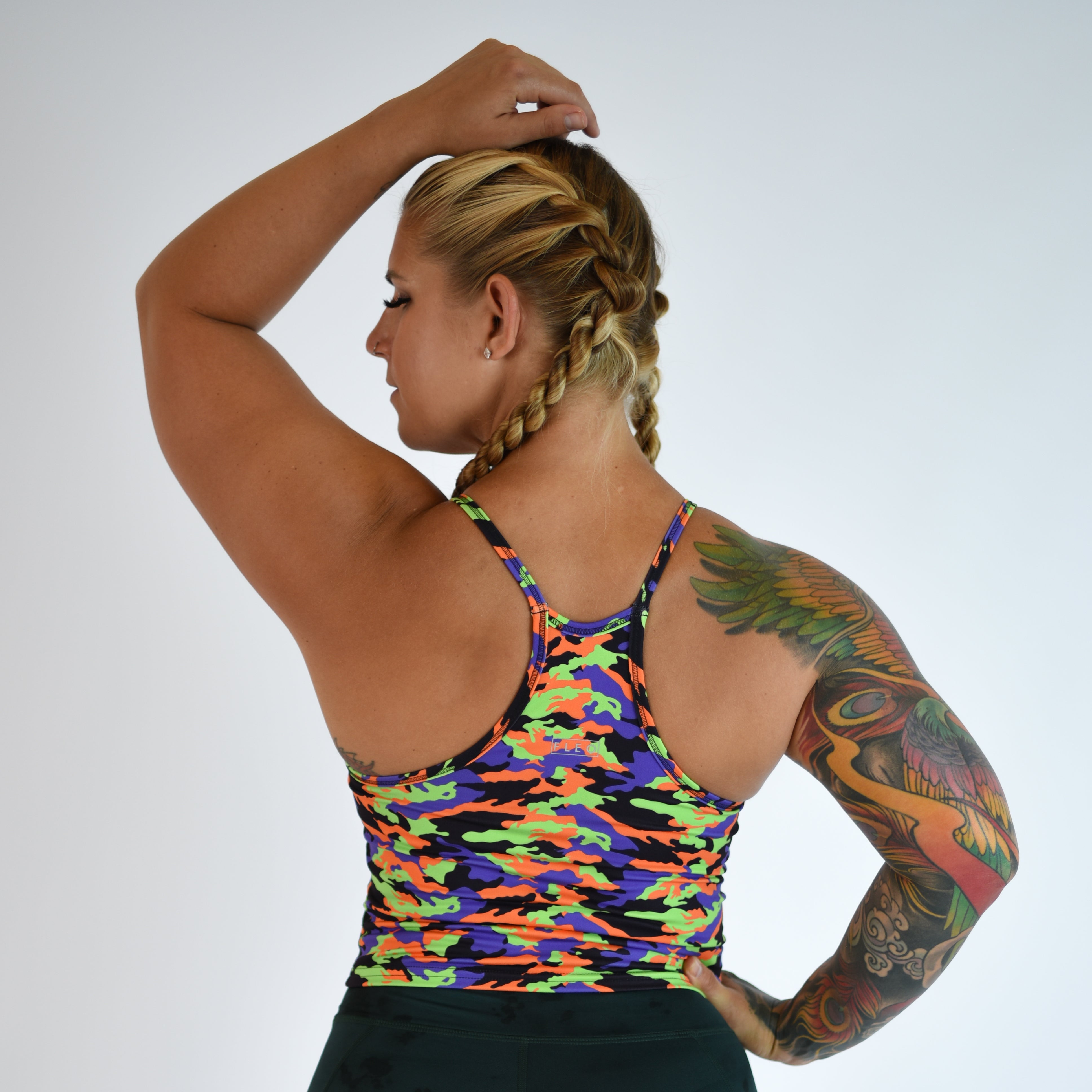 Halloween Spooky Camo Crop Tank - Switch Up