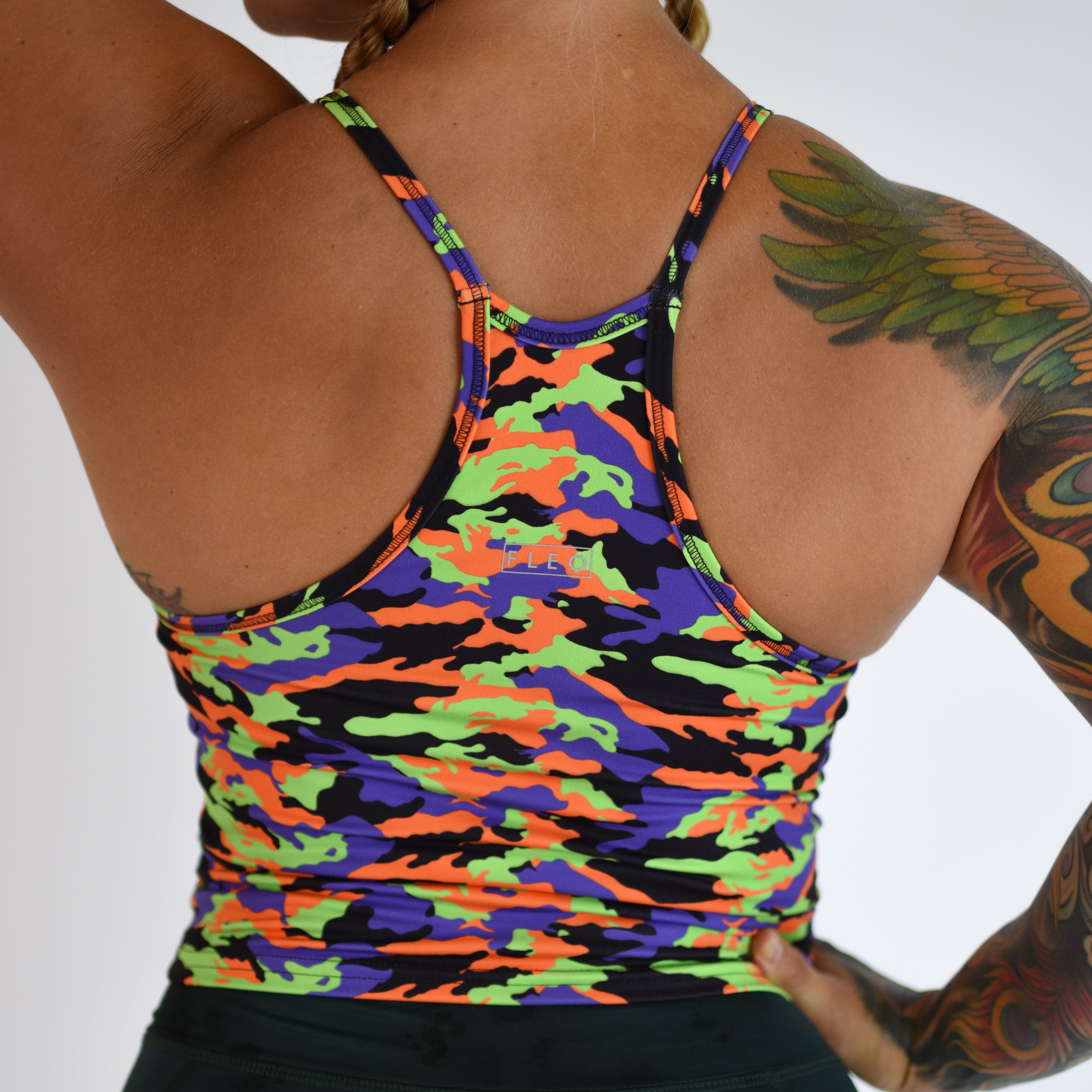 Halloween Spooky Camo Crop Tank - Switch Up