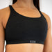 Heather Black Sports Bra - Isla 