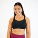 Heather Black Sports Bra - Isla 