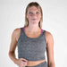 Heather Gray Wrap Crop Tank