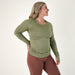 Heather Olive Women's Long Sleeve Shirt - Foundation