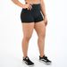 Heather Black No Front Seam High Rise Spandex Shorts