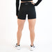 Heather Black High Rise Spandex Shorts