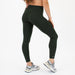 Heather Forest NIght Contoured Workout Legging - Go Go - Curved High Rise