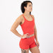 Hibiscus Ribbed Crop Tank - Switch Up
