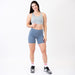 Heather Light Gray High Support Sports Bra - Mia