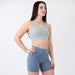 Heather Light Gray High Support Sports Bra - Mia