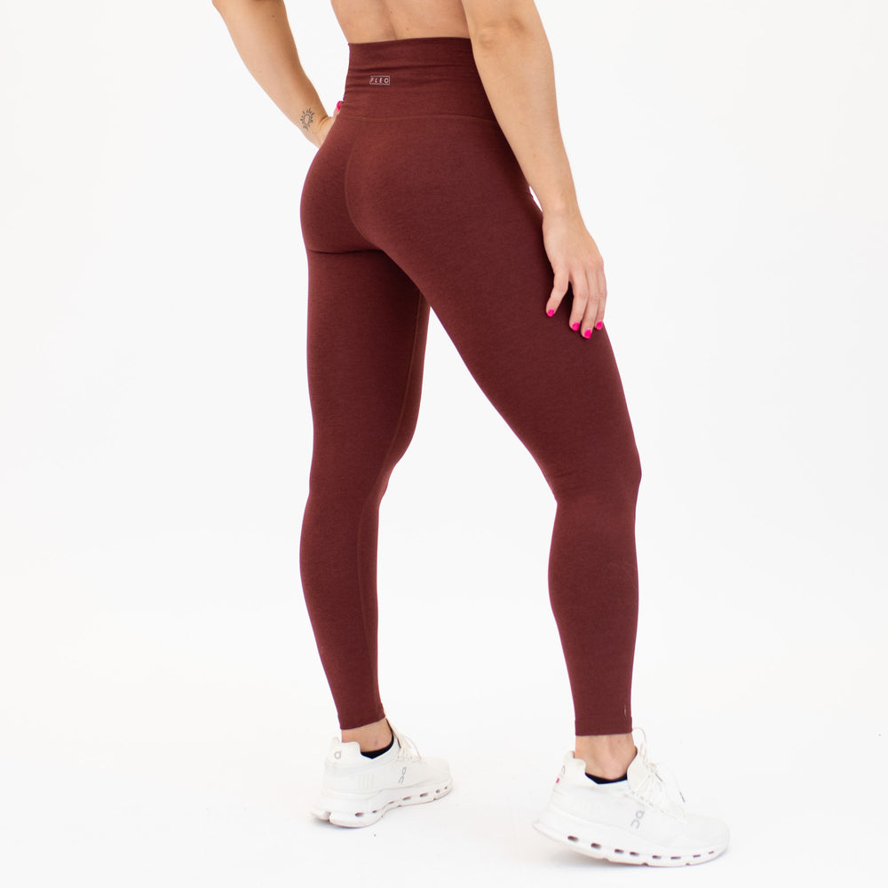 Heather Madder Brown High Rise Workout Leggings