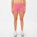 Heather Mauve No Front Seam Mid Rise Spandex Shorts