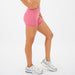 Heather Mauve No Front Seam Mid Rise Spandex Shorts