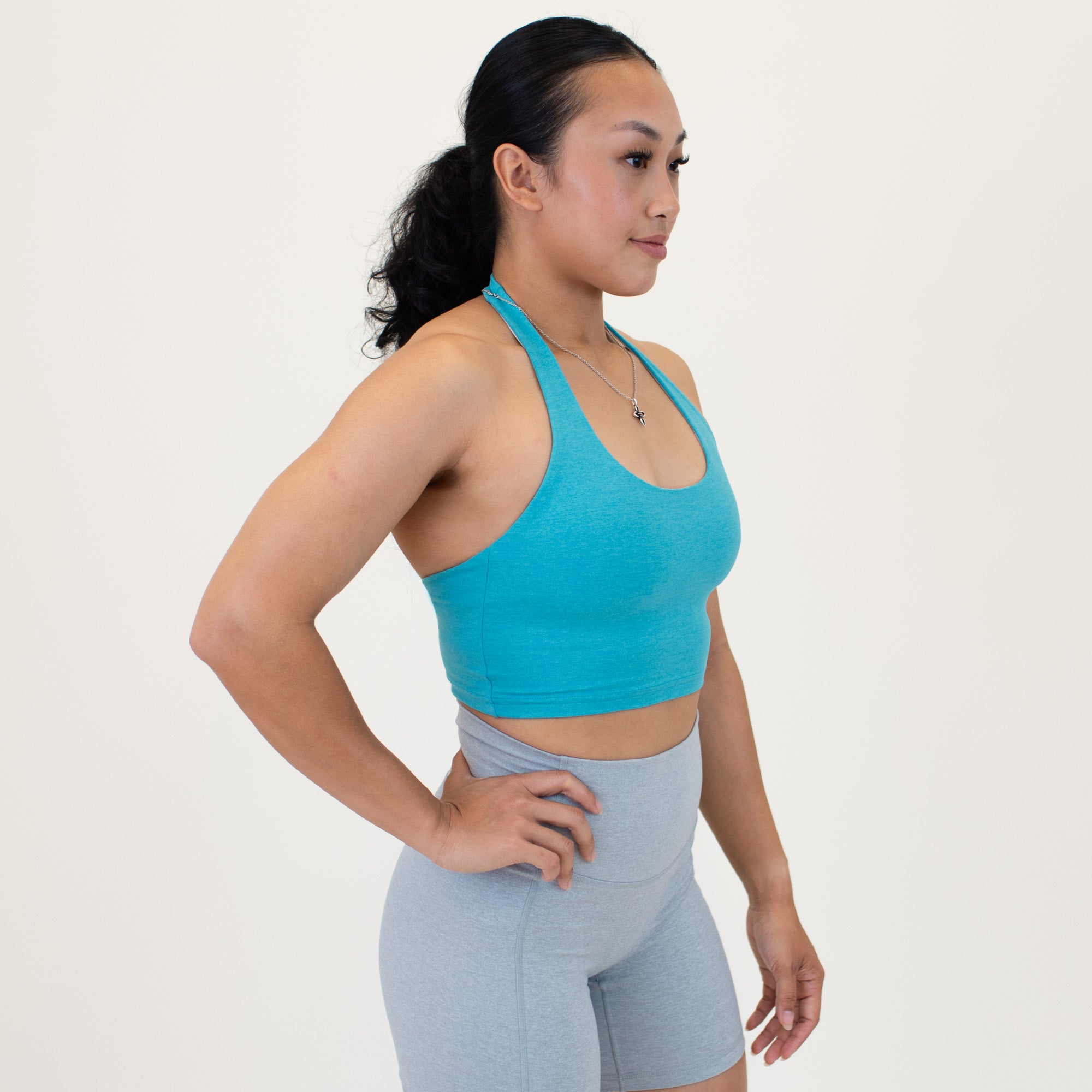 Halter Crop Tank - Fitted