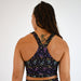 Moon Holographic High Neck V Back Crop Tank