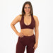 Heather Rosewood Sports Bra - VaVaVoom 