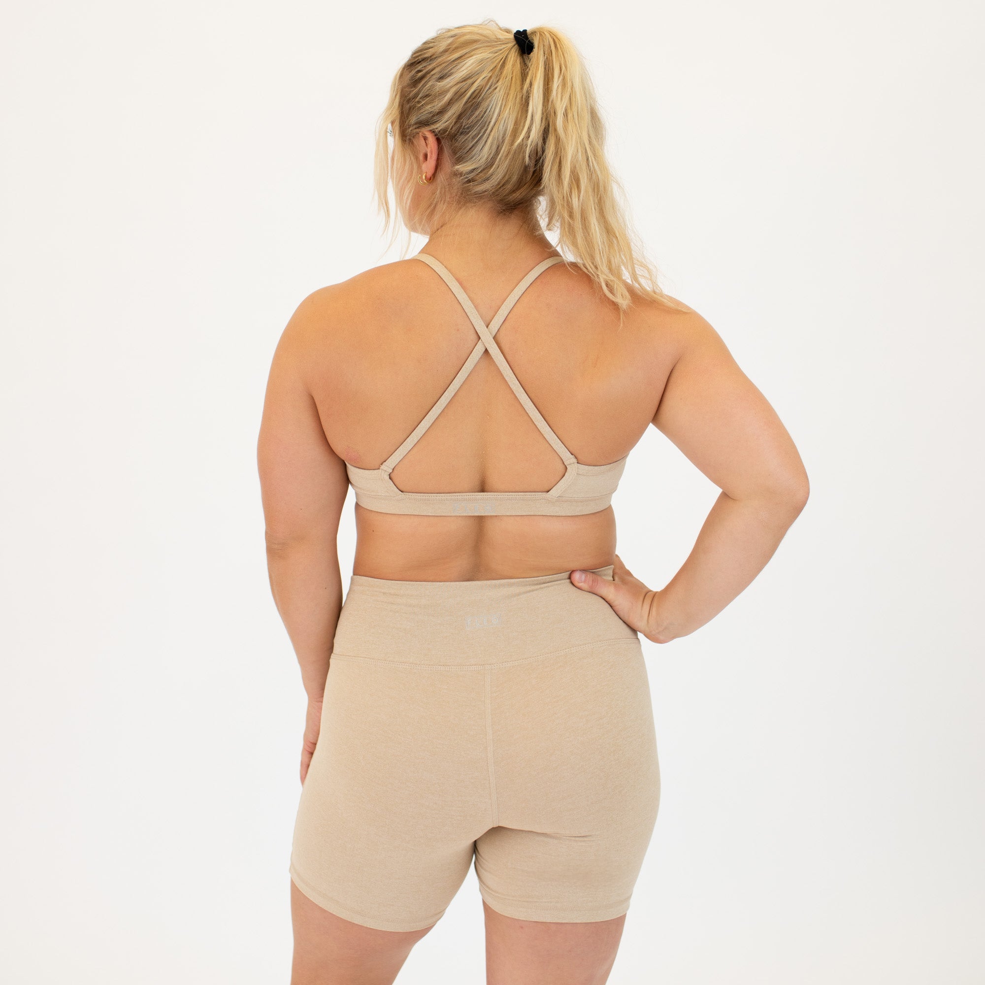 Heather Sesame X Back Sports Bra - Chloe