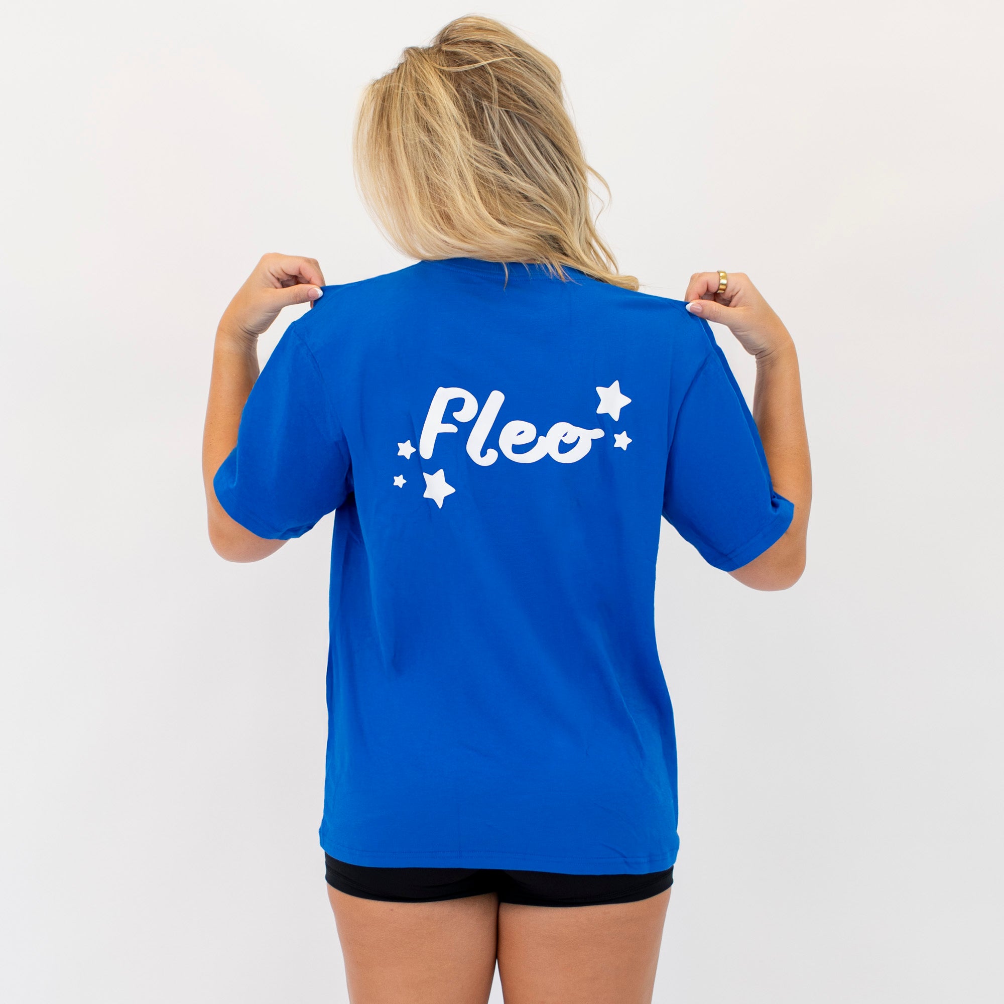 Karma Crewneck Tee - Cobalt