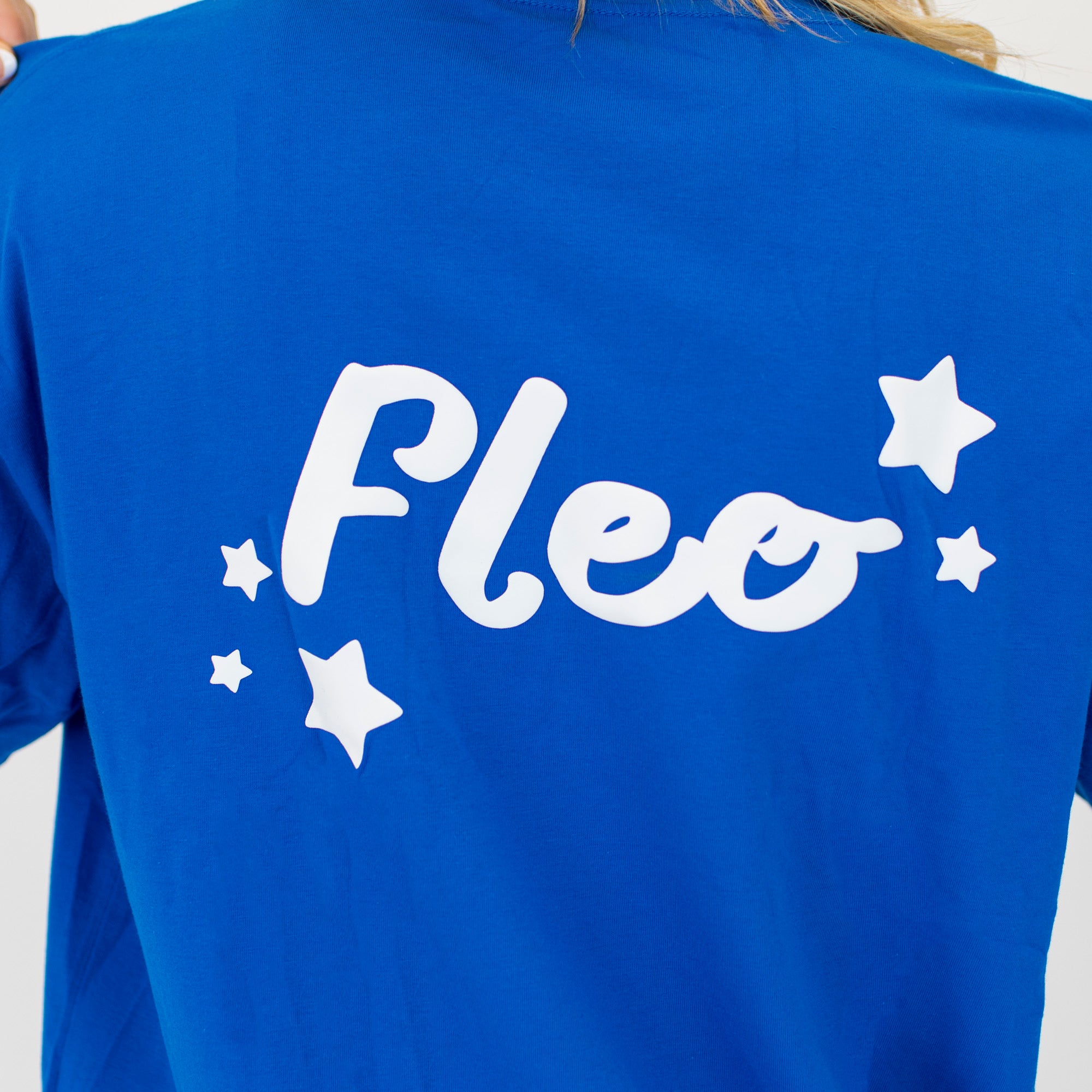 Karma Crewneck Tee - Cobalt