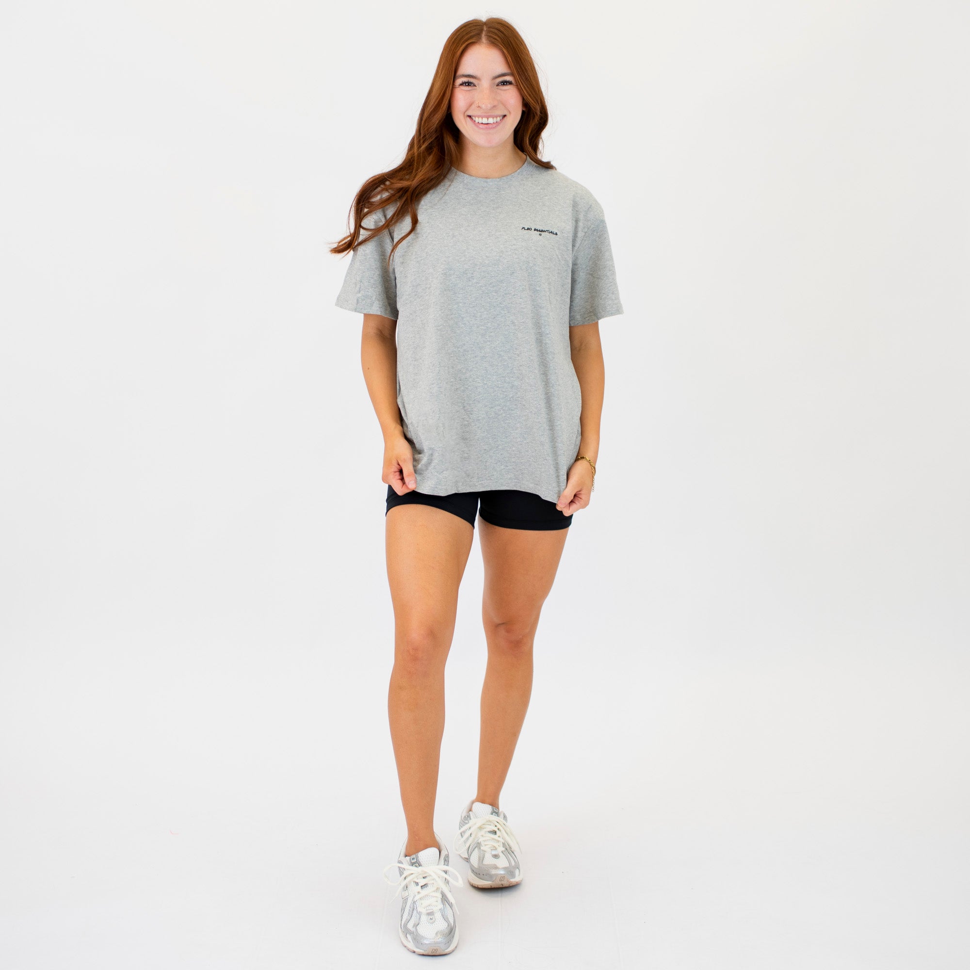 Karma Crewneck Tee - Heather Gray