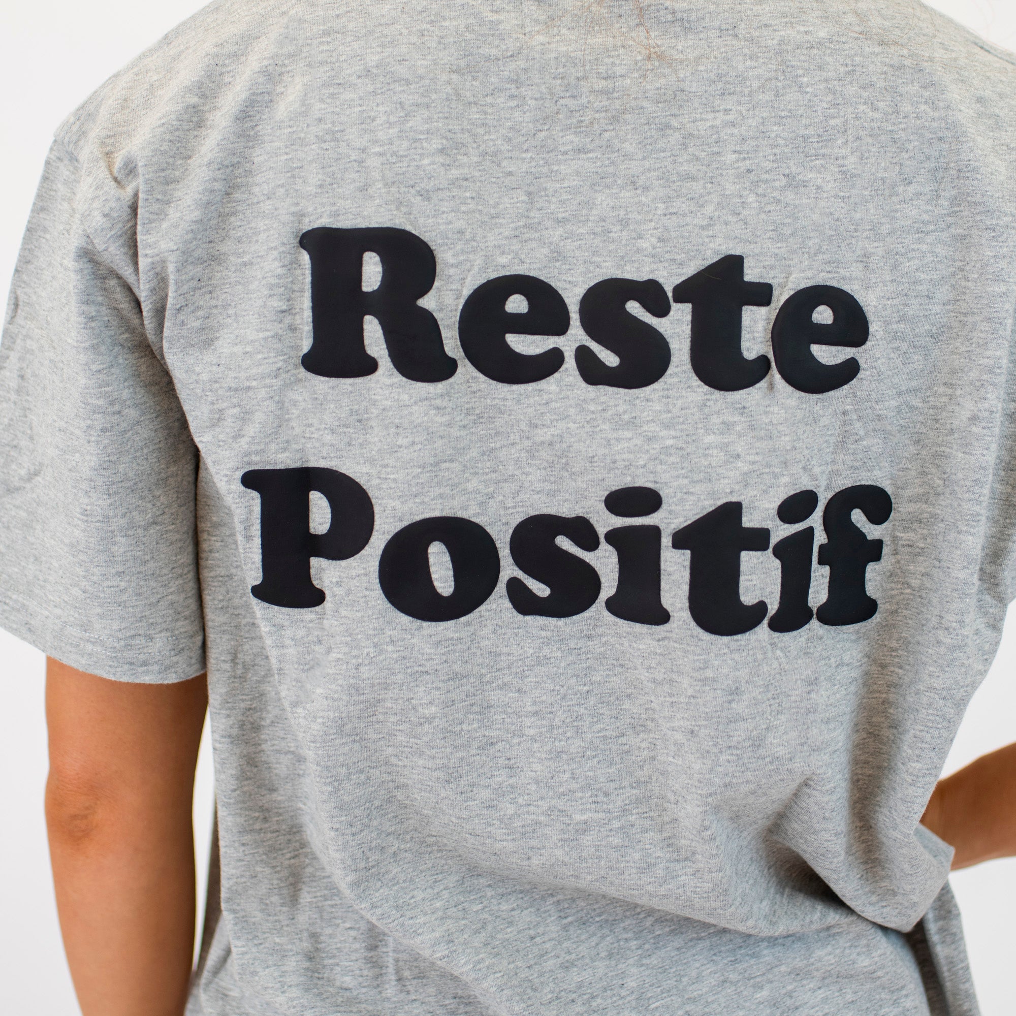 Karma Crewneck Tee - Heather Gray