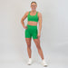 Scoop Neck Athletic Sports Bra - Kelly Green - Isla 