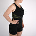 Women's Singlet in Black and Camo for Powerlifting and Olympic Lifting