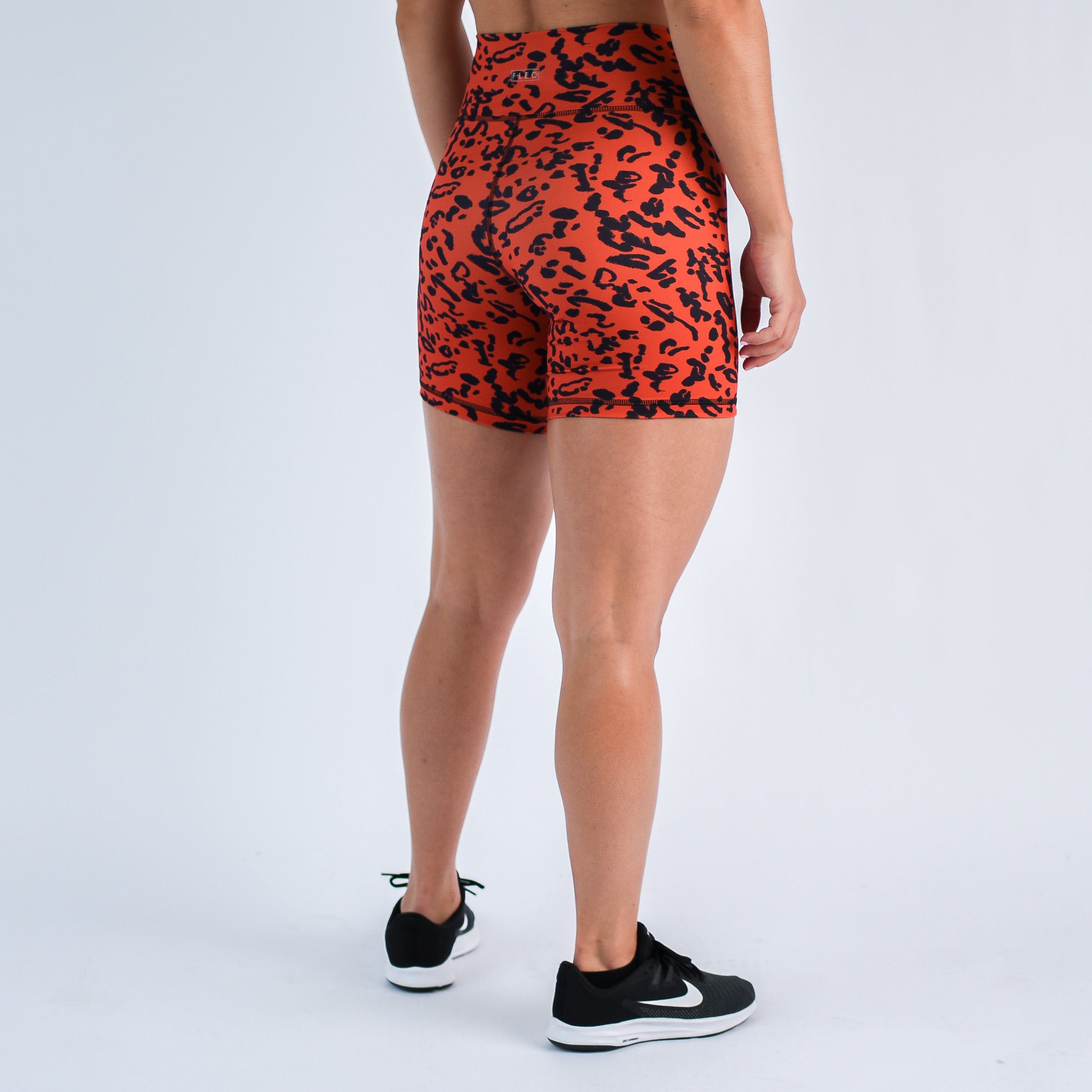 Leopard No Front Seam Training Short - Pedal