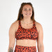 Leopard Scoop Neck Sports Bra - Isla