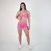 Heart Clusters Mid Rise Contour Training Shorts For Women