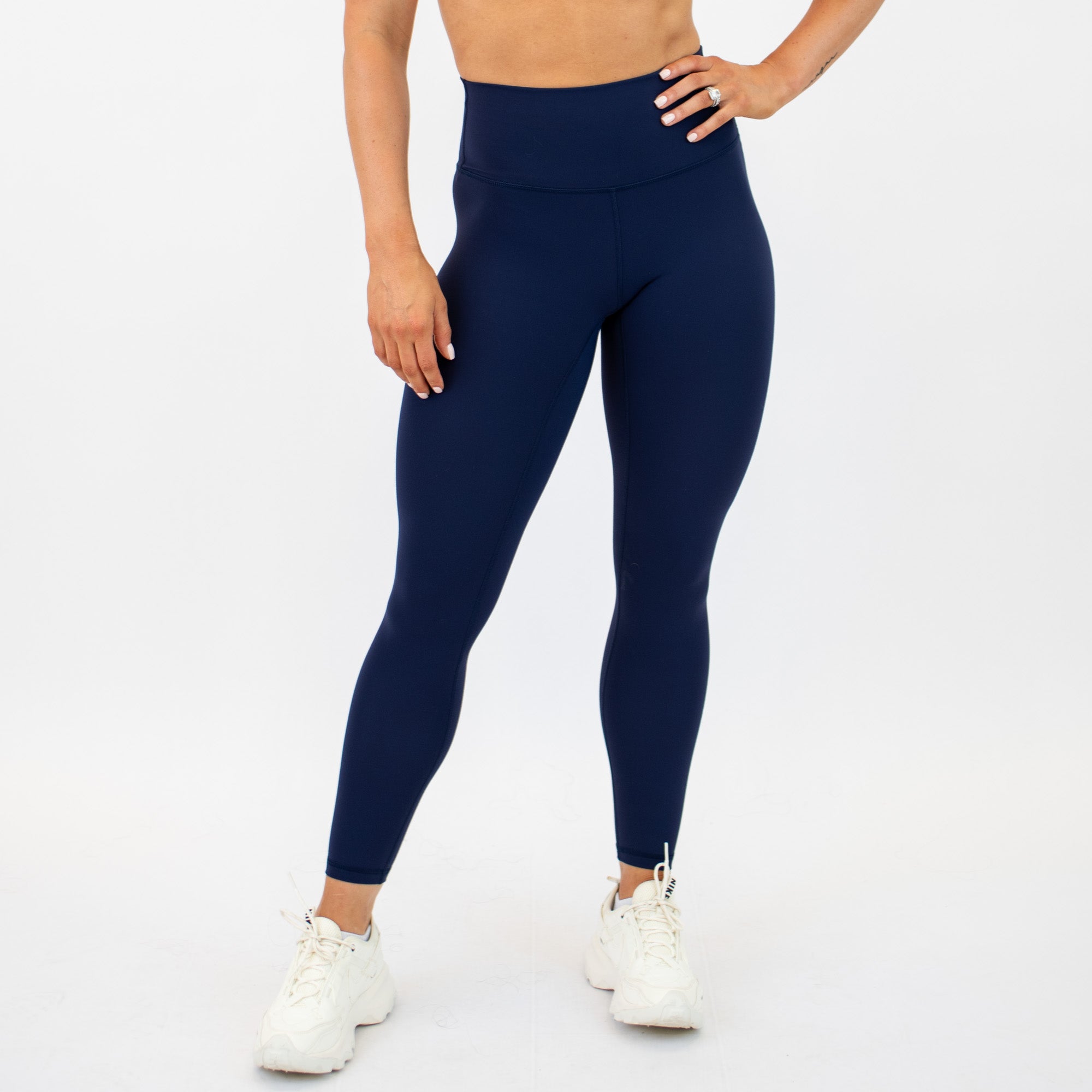 Classic Navy High Rise Workout Leggings