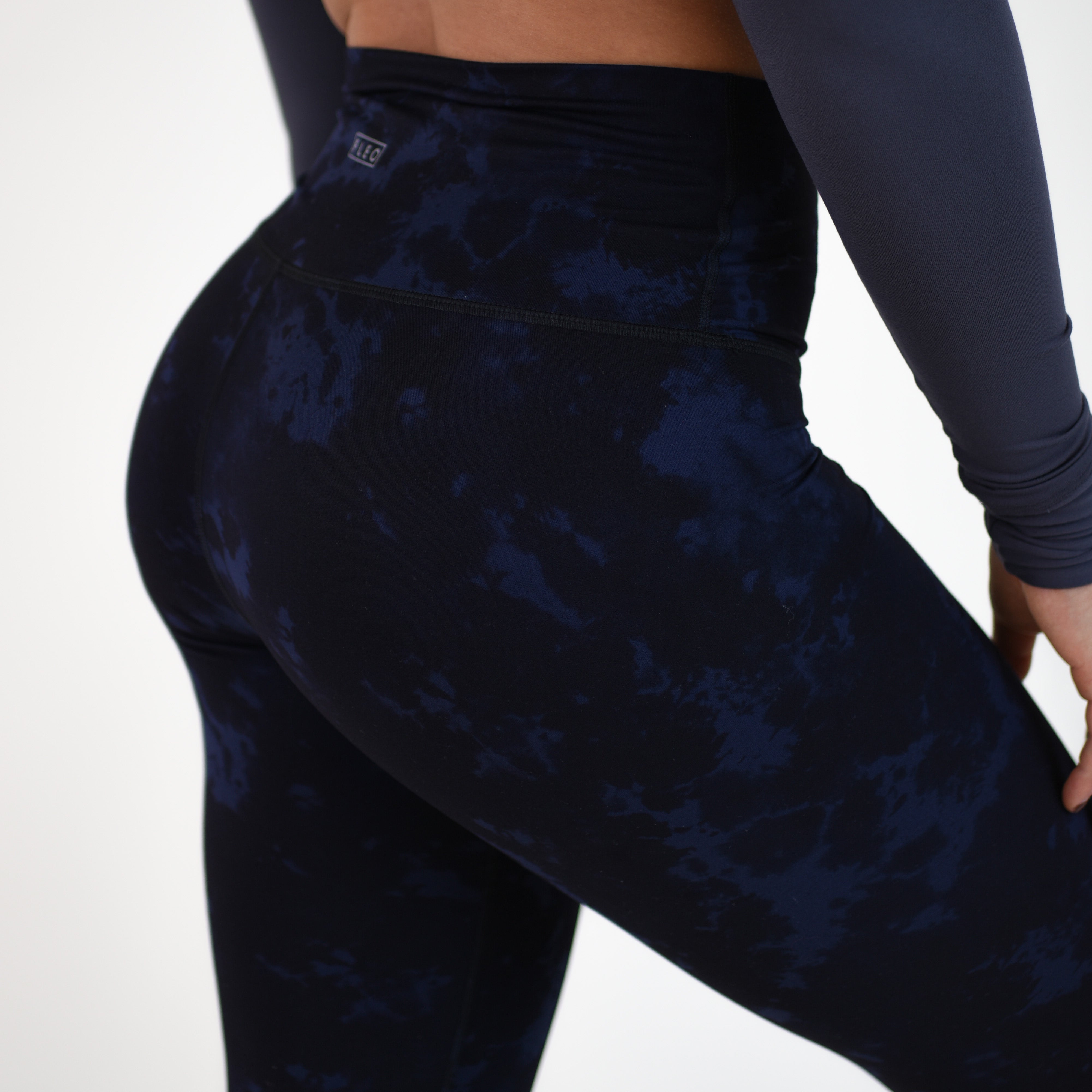 Navy Riot High Rise Workout Leggings